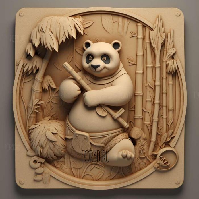 Kung Fu Panda 2 2 stl model for CNC